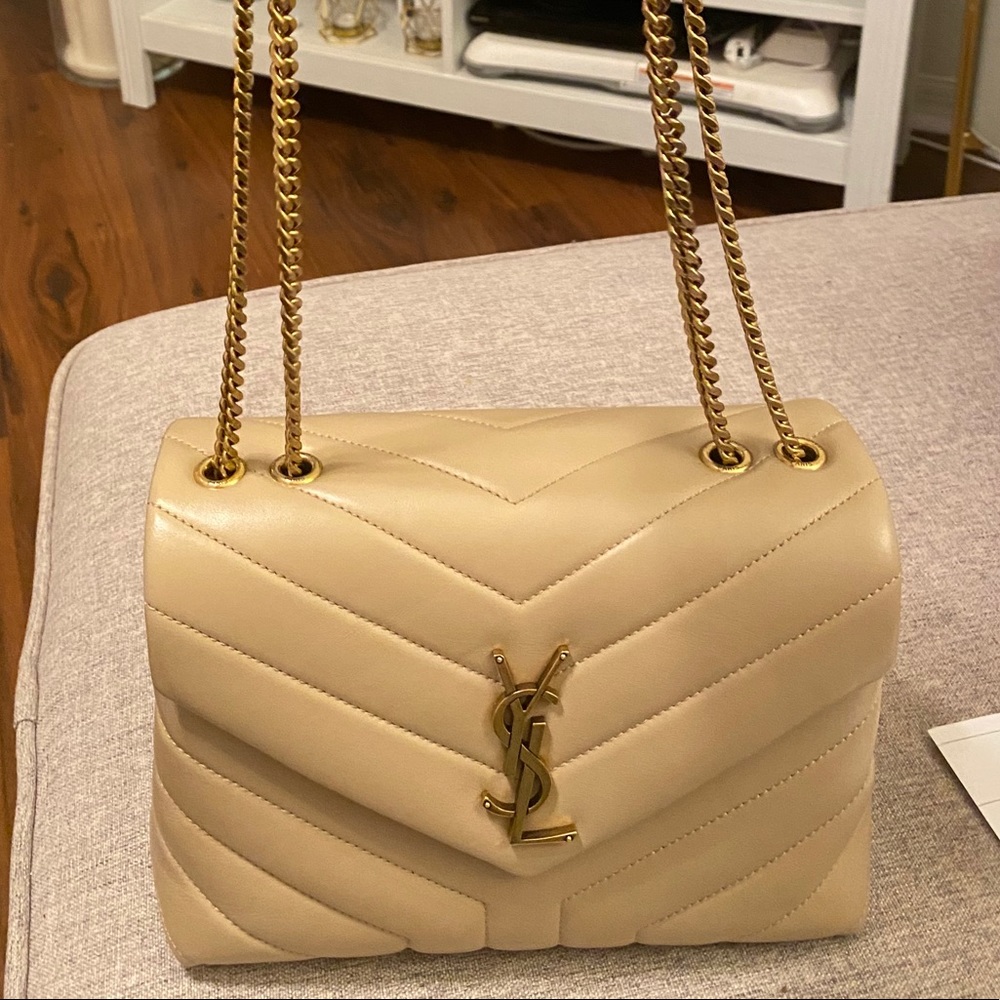 YSL NWT never worn Small LouLou “Dark Beige”
